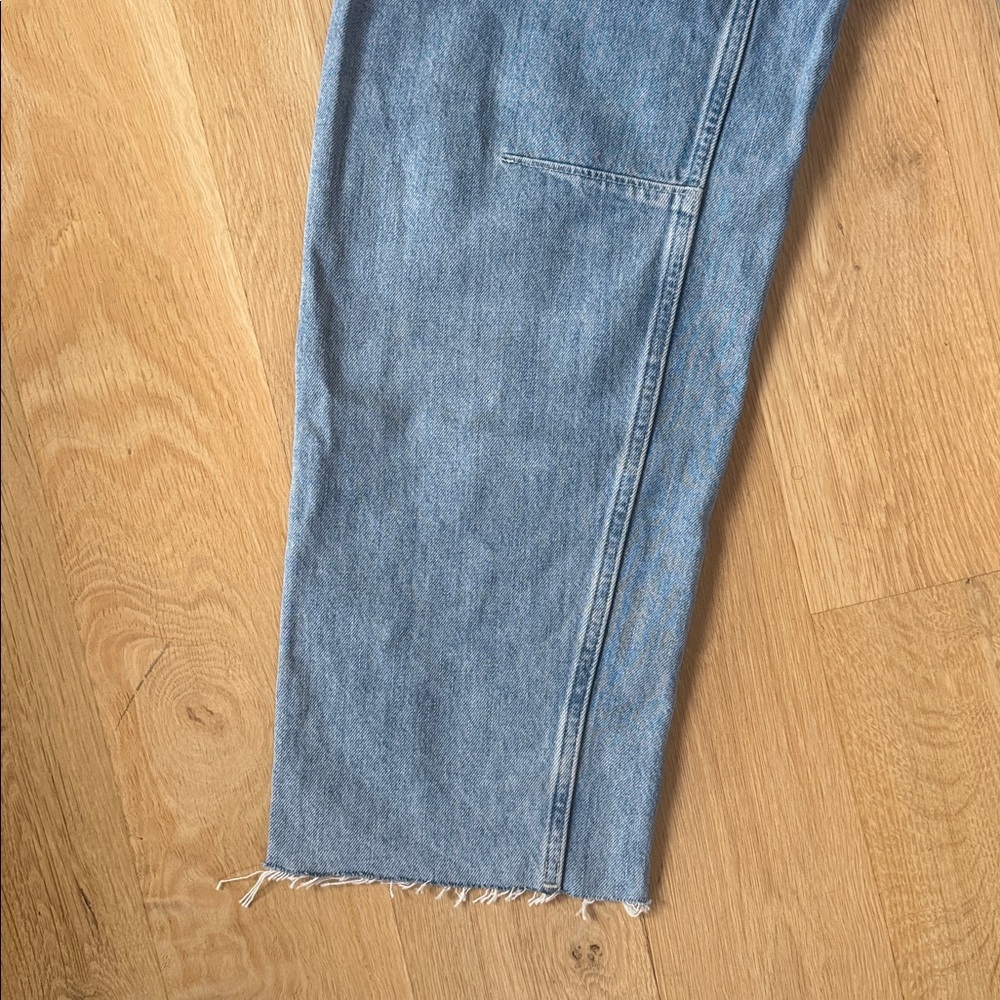 Madewell Blue Darted Barrel-Leg Jeans - Picture 4 of 4